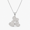 Collana con Tris Cuori Zirconati