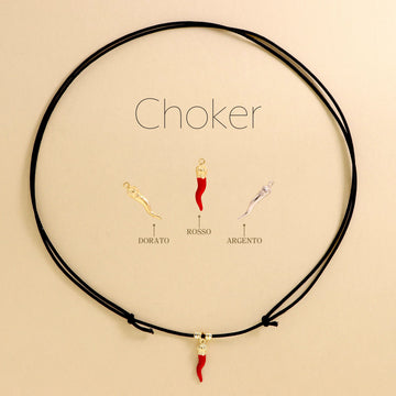 Choker Cordino Corno