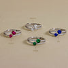 Anello Doppia Fascia Con Pietre