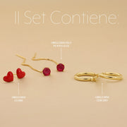 Set Amore Rosso Oro