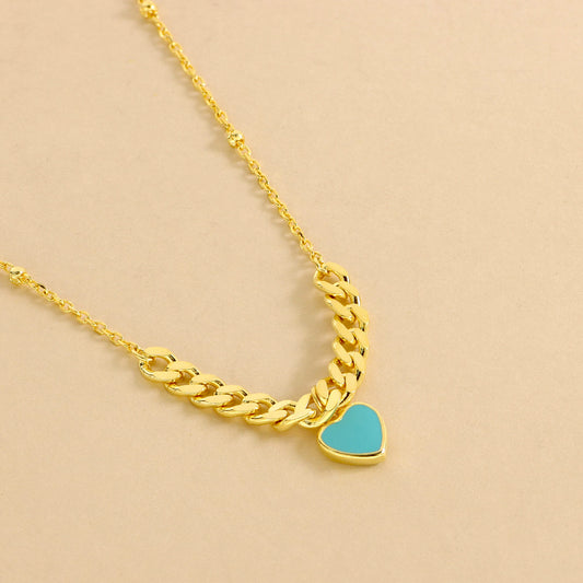 Collana Con Cuore Smaltato