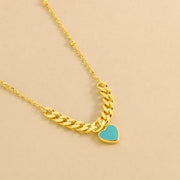 Collana Con Cuore Smaltato