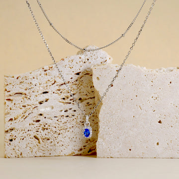 Collana Doppia Con Ovale