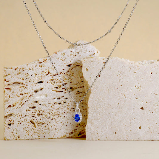 Collana Doppia Con Ovale