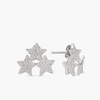 Orecchini con Tris di Stelle Zirconate