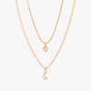 Collana Doppia Cuore e Perla