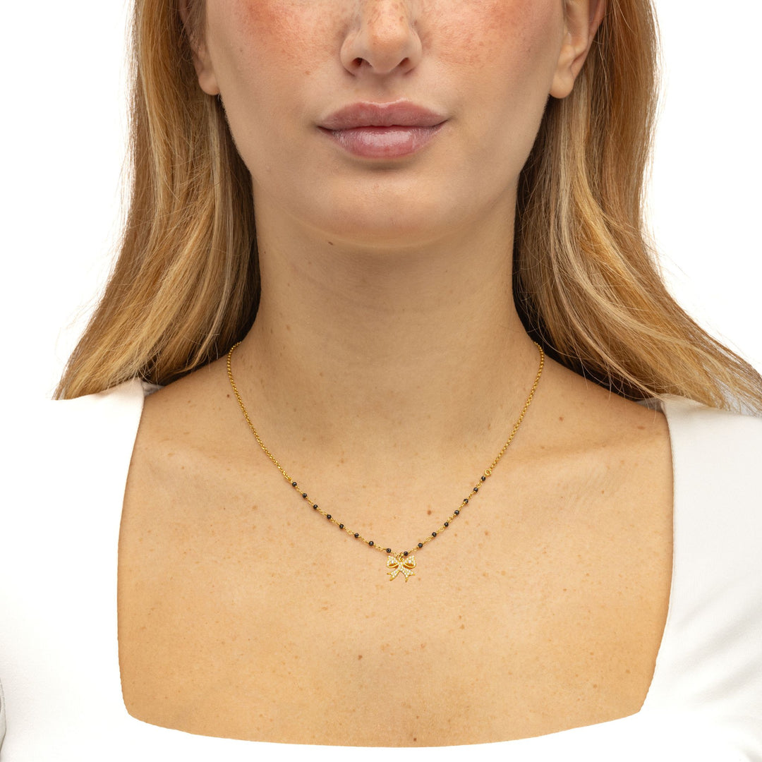 Collana Rosario con Pendente Zirconato