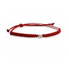 Bracciale Cordino Intrecciato Con Iniziale Strass