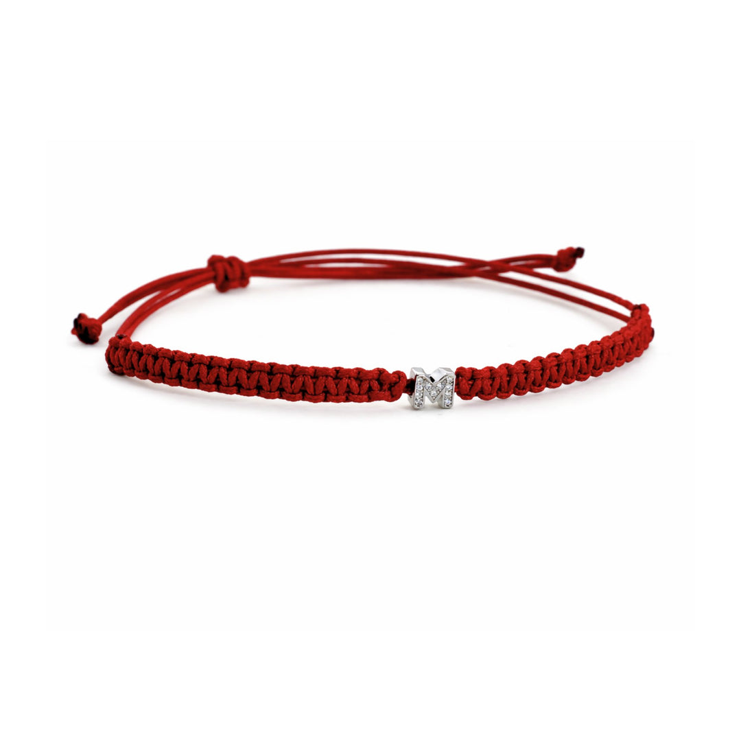 Unendlich U Bracciale Donna/Bambini Con Teschio E Zirconi - Cordino In Cotone Intrecciato, Lega, Regolabile (12-26 Cm), Alla Moda, Confezione Regalo - 4