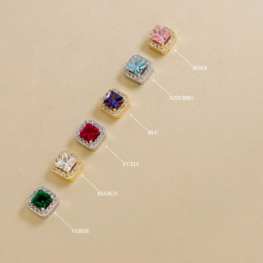 Collana Doppia Con Quadrato