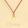 Choker Cordino con pendente