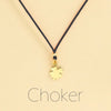 Choker Cordino con pendente