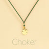 Choker Cordino con pendente