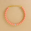 Bracciale Di Perle Rosa Con Strass