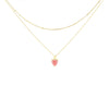 Collana Doppia Con Pendente Swarovski