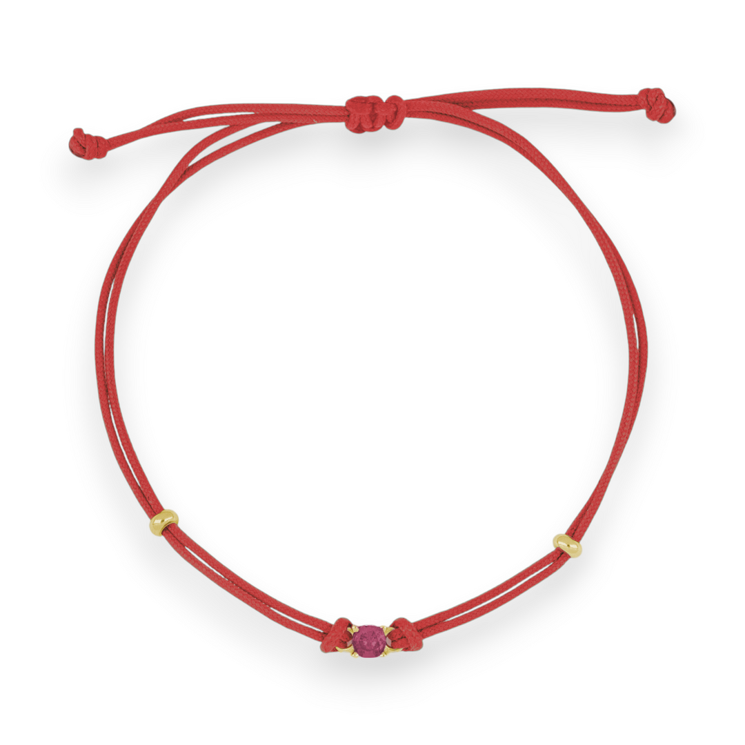Bracciale Cordoncino Punto Luce Fuxia