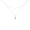 Collana Doppia Con Corno