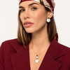 Collana con Cerchi e Inserti in Madreperla