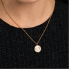 Collana con Cuore in Madreperla Bianco