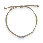 Carica l&#39;immagine nella Galleria, Bracciale Cordoncino Punto Luce Azzurro
