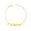 Bracciale Targa Baby Inciso