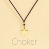 Choker Cordino con pendente