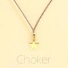 Choker Cordino con pendente