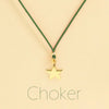 Choker Cordino con pendente