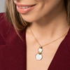 Collana con Cerchi e Inserti in Madreperla