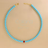 Collana Di Perle Turchese con Perla Colorata