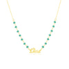 Collana Con Cristalli e Nome Baby