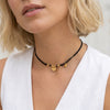 Choker con Pepite Dorate e Pendenti Mix