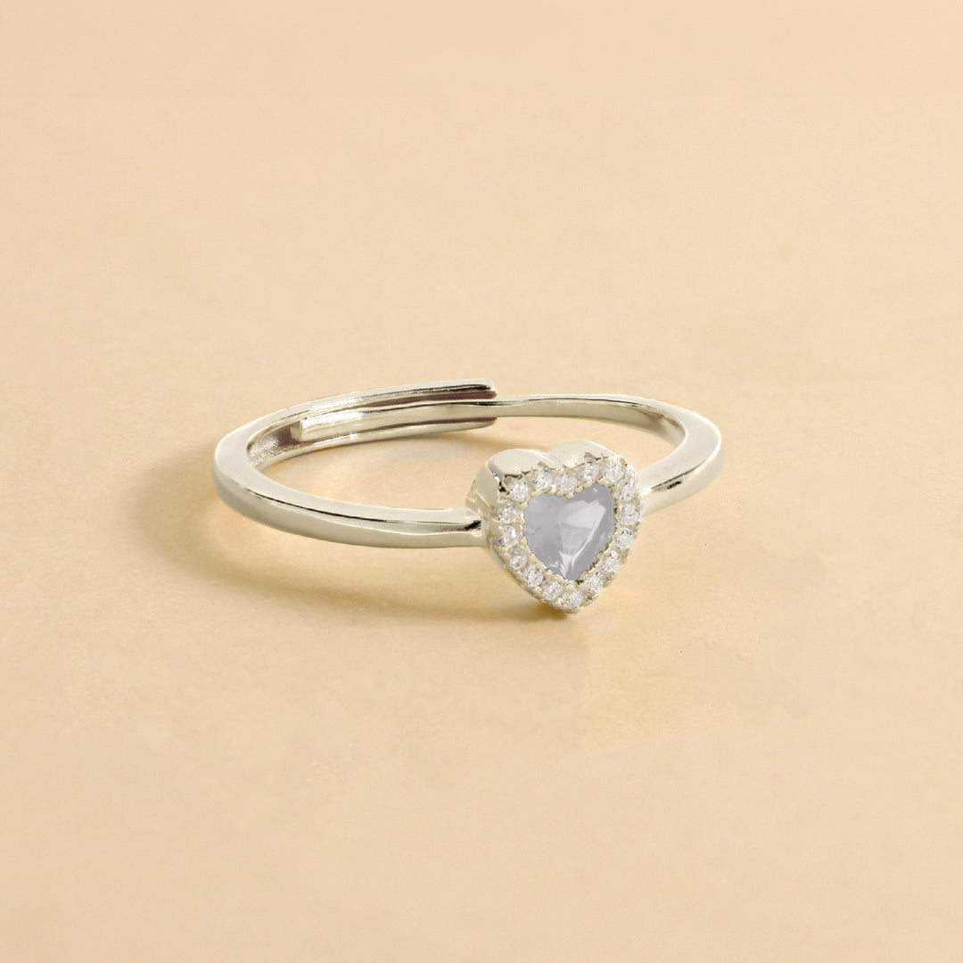 Anello Con Cuore Zirconato