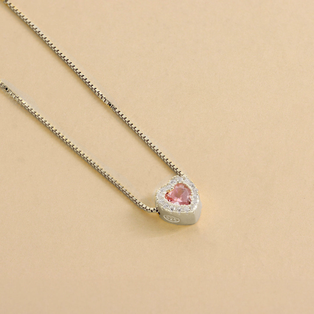 Collana Con Cuore Zirconato