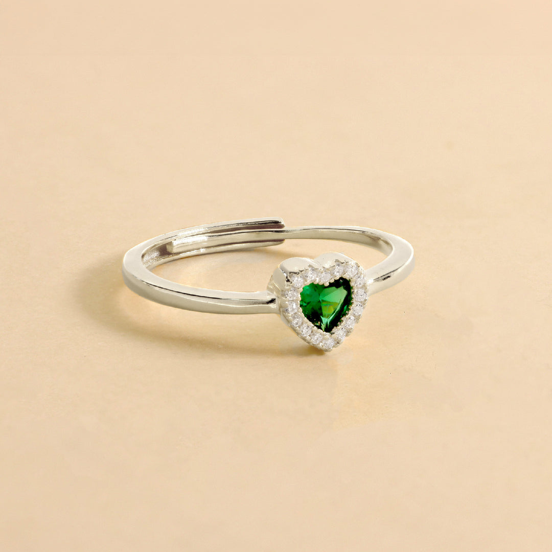 Anello Con Cuore Zirconato