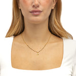 Carica l&#39;immagine nella Galleria, Collana Rosario con Pendente Zirconato Cuore e Stella
