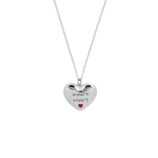 Collana Cuore Con Incisione
