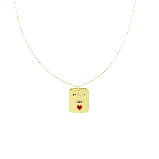 Collana Targa Personalizzata