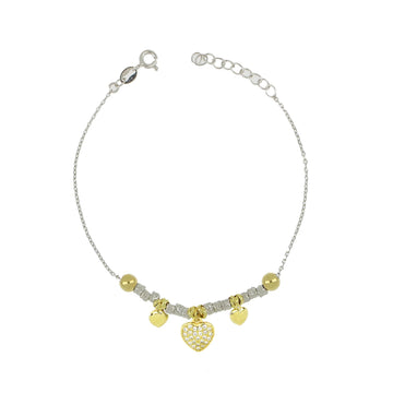 Bracciale Pepite Con Pendenti Strass