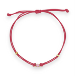 Carica l&#39;immagine nella Galleria, Bracciale Cordoncino Punto Luce Rosa
