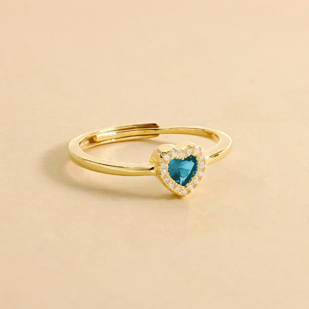 Anello Con Cuore Zirconato