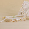 Collana Di Perle Con Pietra A Cerchio