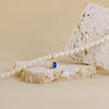 Collana Di Perle Con Ovale Zirconato