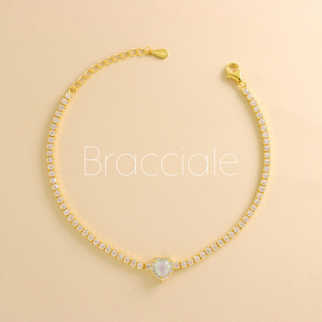 Bracciale Tennis Cuore di Luce