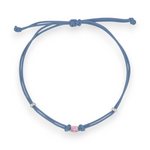 Carica l&#39;immagine nella Galleria, Bracciale Cordoncino Punto Luce Rosa
