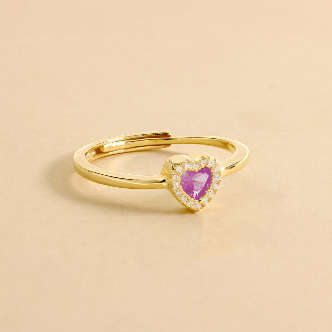 Anello Con Cuore Zirconato