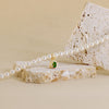 Collana Di Perle Con Ovale Zirconato