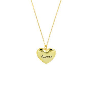 Collana Cuore Con Incisione