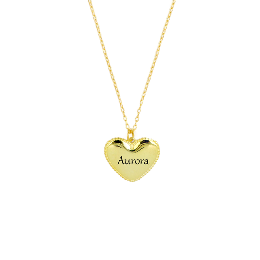 Collana Cuore Con Incisione