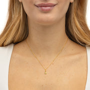 Collana Con Pendente Zirconato Cuore e Stella